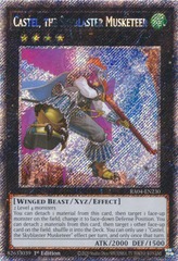 Castel, the Skyblaster Musketeer - RA04-EN230 - Platinum Secret Rare - 1st Edition